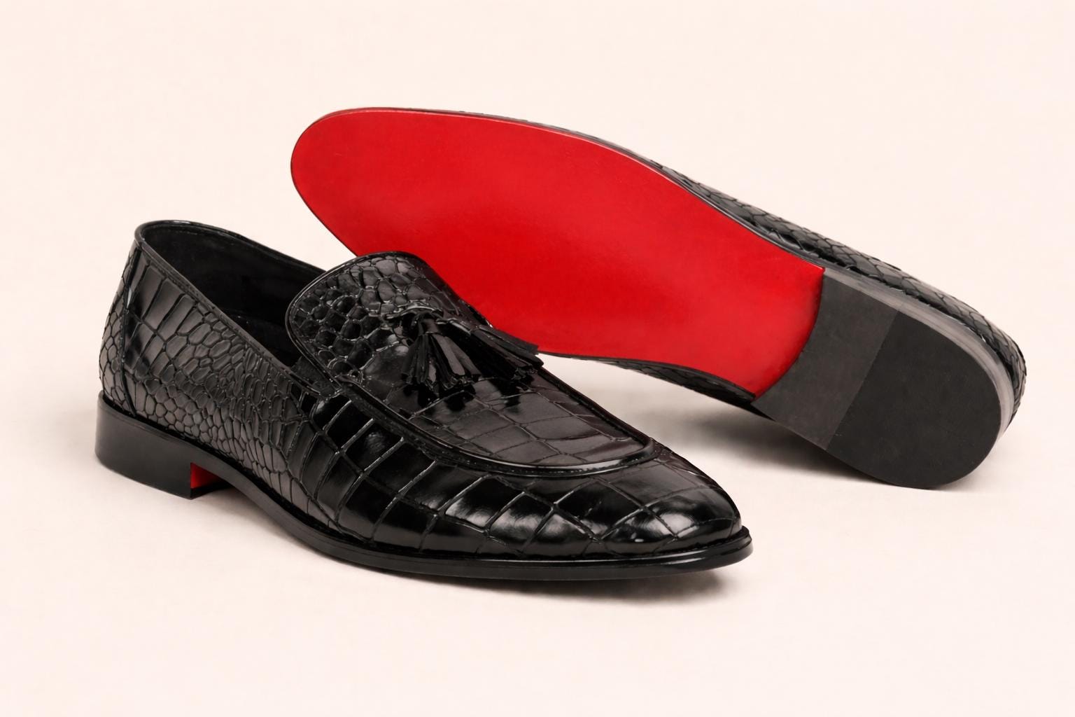 Crocodile Leather Loafers - Etsy