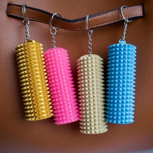 Spiky Fidget Stim Toy Keyring for Adults, Textured Fidget Toy