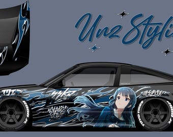 Blue Black Tribal Anime Livery
