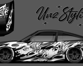 Monochrome Edgy Racing Drift Themed Livery
