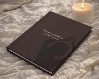 Personalized Journal with Name | Custom Hardcover Notebook | Minimalist Writing Journal | Gift for Women, Gratitude | Dark Cacao