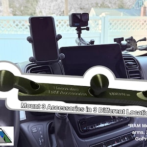 Ram Promaster Phone Mount Bar (2022+) - 3-Ball Accessory Mount - No Drill