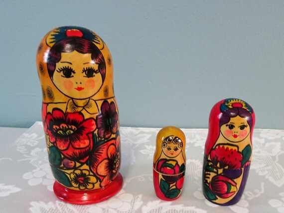russian nesting dolls etsy