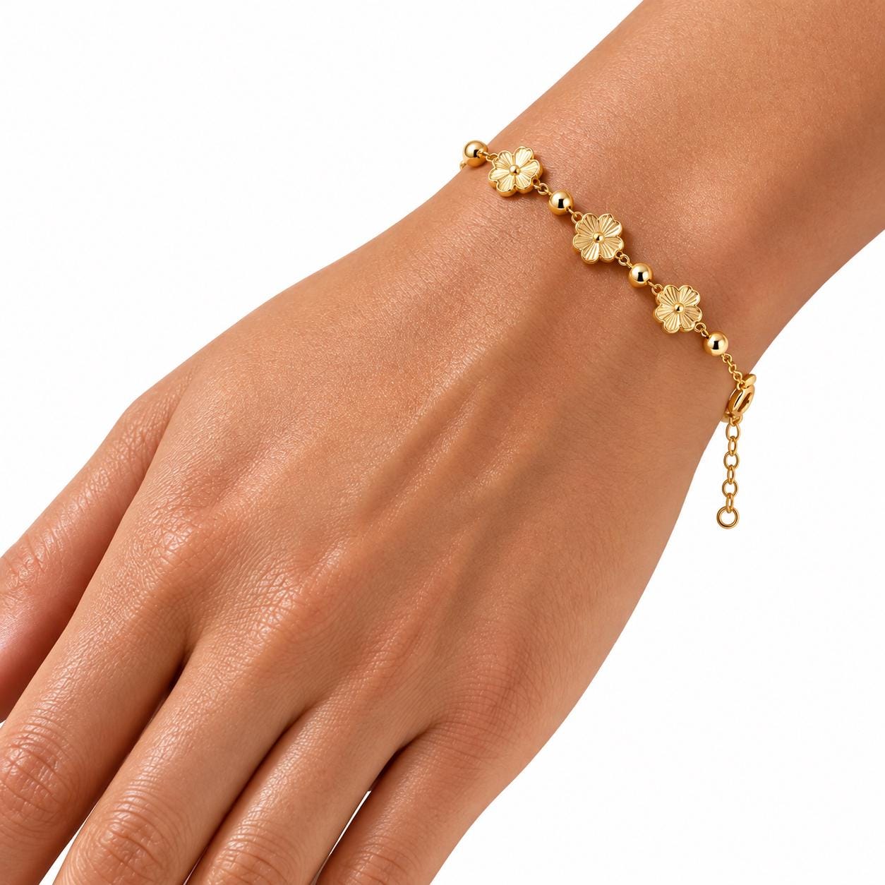 18k Solid Gold Bracelet - Etsy