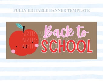 Back To School Banner Template