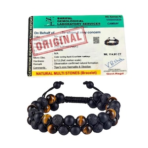 Triple Protection Bracelet with Tiger Eye, Obsidian and Hematite - Energy Healing Gift for Spiritual Grounding by Wonders Ladies