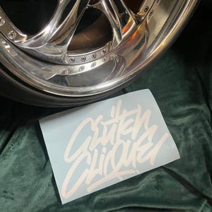 Clutchclique graffiti sticker / car window decal / tuning sticker