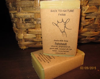Handmade Patchouli Goats Milk Soap