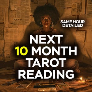 Entrega en la misma hora / Lectura espiritual de amor y relaciones / Lectura médium / Lectura de cartas del tarot / Predicciones psíquicas futuras de 10 meses