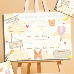 carte pronostics bébé