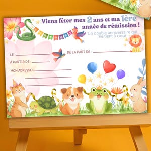 carte d'invitation anniversaire