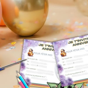 carte invitation anniversaire