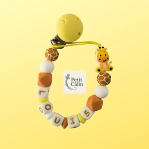 Baby pacifier clips, birth gift, personalized pacifier clips