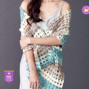Butterfly Shawl Crochet Pattern, Lacy Crochet Wrap, Crescent Shawl Pattern, Summer Cover Up, Bridal Shawl, Filet Lace Crochet Pattern