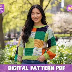 Colorful Knit Jacket - Etsy