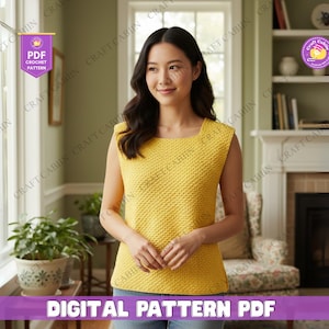Crochet Tank Top Pattern for Women • Summer Crochet Top DIY Tutorial • Stylish Handmade Sleeveless Top Design Easy Crochet Pattern