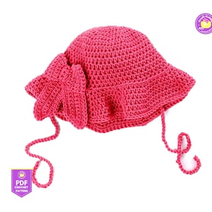 Crochet Bucket Hat Pattern for Adults, Summer Crochet Sun Hat Pattern, Easy Crochet Hat Pattern, Women&#39;s Bucket Hat Crochet Pattern