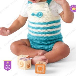Gehaakte baby romperpatroon PDF baby algemeen haakpatroon uniseks babyoutfit klassieke romper gehaakte kleding voor pasgeborenen