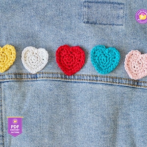 Granny Heart Coaster Crochet Pattern Heart Coasters Crochet Heart Motif Pattern Valentine Coaster Heart Granny Square Crochet Decor