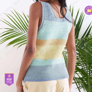 Crochet Top Pattern Women Boho Lace Top Pattern Summer Crochet Crop Top PDF Festival Tank Top Beginner Friendly Crochet Shirt Pattern