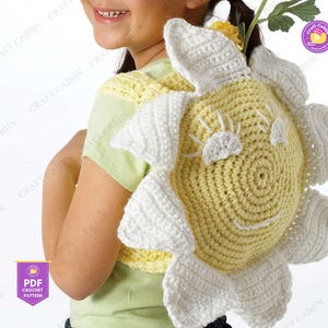 Sunflower Crochet Bag Pattern Granny Square Tote Bag Pattern Crochet Purse Design Sunflower Square Bag DIY Crochet Handbag Pattern