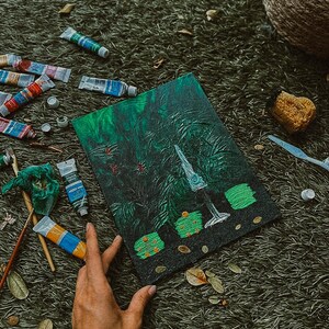 Energy Art “Green Garden of Stillness”