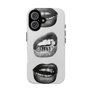 Coque de portable impertinente, design audacieux pour les lèvres, cadeau unique pour adolescent, coque de portable tendance