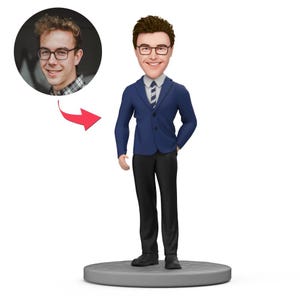 Graduation Bobblehead Gift for Him, Custom Bobblehead from Photo, Personalized Bobblehead Dolls, High School or College Graduation Keepsake