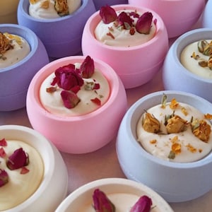 Shea Butter Bath Bomb with flowers | Moisturizing soak Fizzy Spa colorful bath