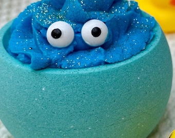 Cupcake con bomba de baño: diversión efervescente para fiestas de cumpleaños, barra de burbujas de espuma de baño colorida