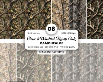 Patrón digital sin costuras Mossy Oak RealTree, camuflaje boscoso PNG, camuflaje de caza, equipo para exteriores, ropa, diseño táctico, envoltura para vasos, Y2K