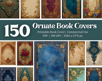 Vintage Ornate Gold Scrapbook Paper, Instant Download, Printable Junk Journal Craft Supplies, Antique Digital Papers, DIY Craft Decor