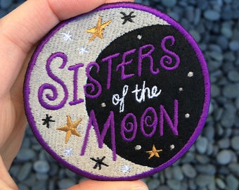 Sisters of the Moon Embroidered Felt Patch
