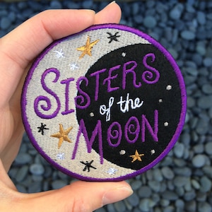 Sisters of the Moon Embroidered Felt Patch image 1