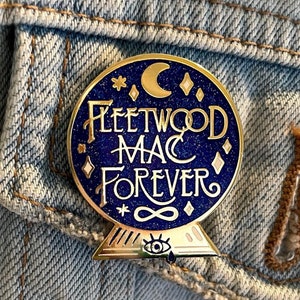Fleetwood Mac Stevie Nicks Enamel Pin Retro Glitter