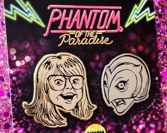 Phantom of the Paradise set of 2 Enamel Pins