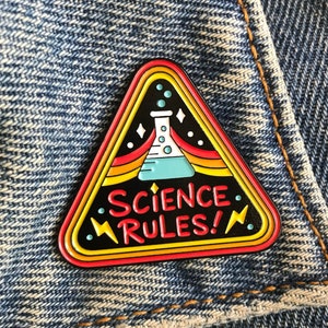 Science Rules Enamel Pin