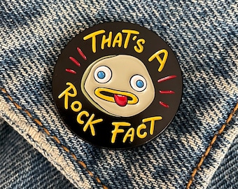 Rock Fact Enamel Pin Over the Garden Wall