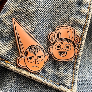 Wirt and Greg set of 2 Enamel Pins Over the Garden Wall image 1