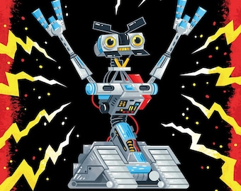 Johnny Five Alive 8x12&quot; Art Print