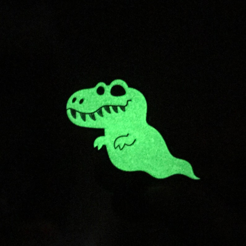 glow in the dark t rex skeleton