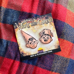 Wirt and Greg set of 2 Enamel Pins Over the Garden Wall image 3