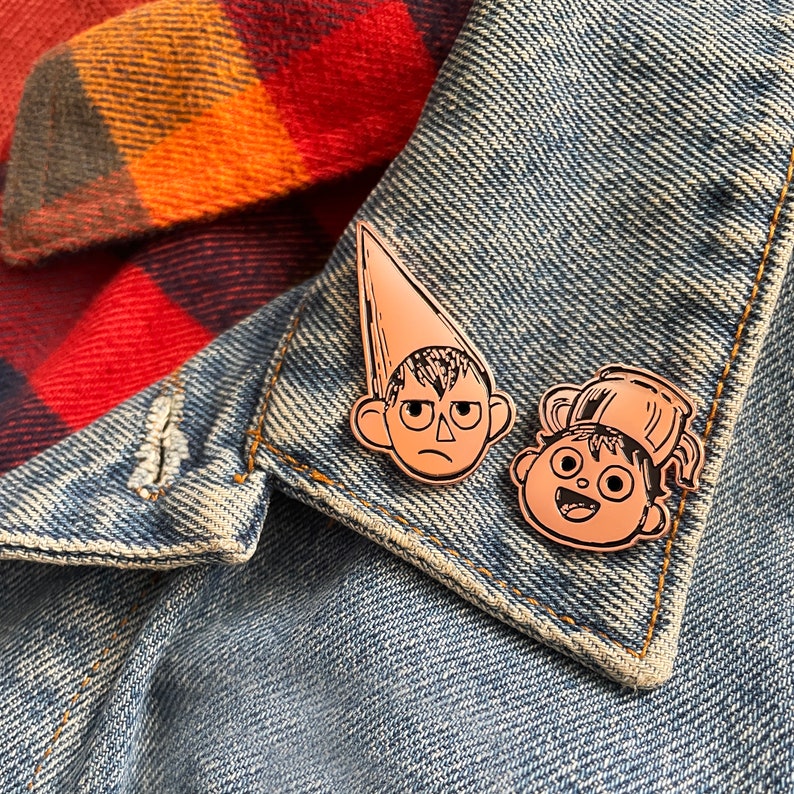 Wirt and Greg set of 2 Enamel Pins Over the Garden Wall image 6