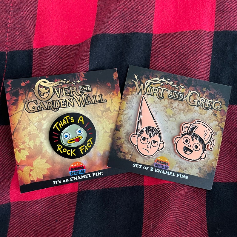 Wirt and Greg set of 2 Enamel Pins Over the Garden Wall image 8