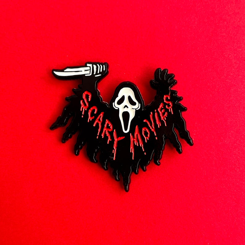 Scream Scary Movies Enamel Pin image 1