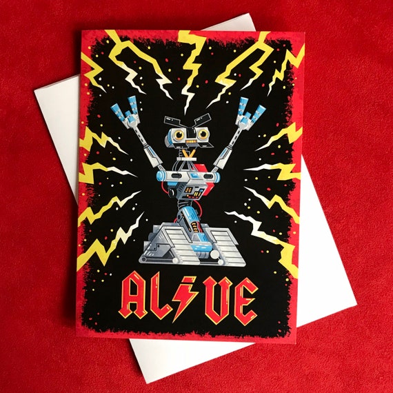 Short Circuit Johnny 5 Alive Card - Etsy