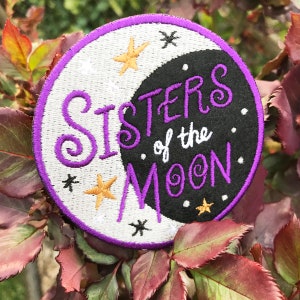 Sisters of the Moon Embroidered Felt Patch image 3