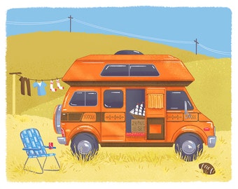 Uncle Rico&#39;s Van 8x10&quot; Art Print