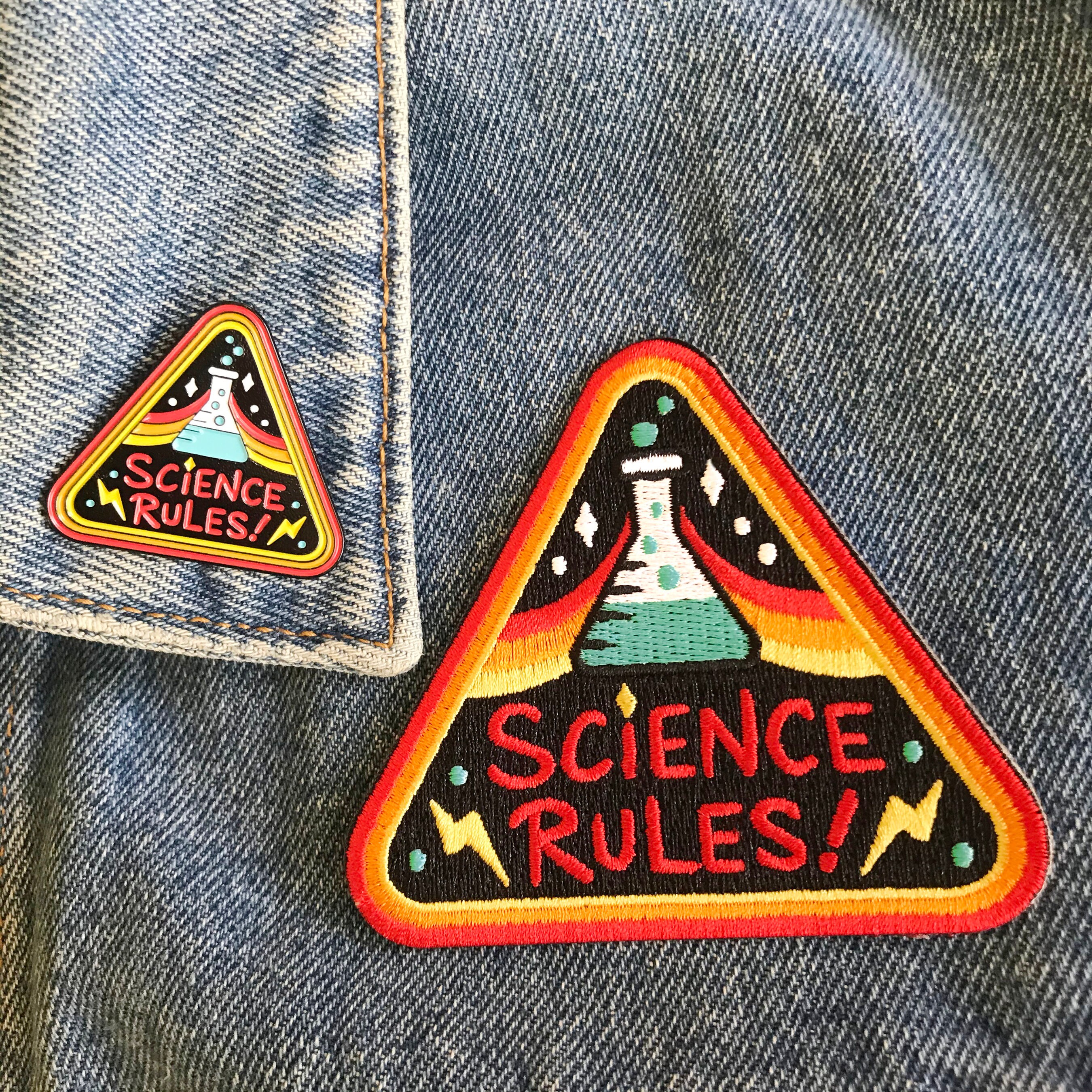 Science Rulls Science Rules Enamel Pin - Etsy