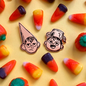 Wirt and Greg set of 2 Enamel Pins Over the Garden Wall image 2